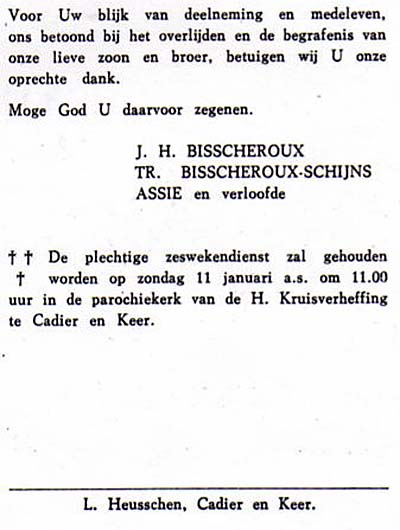 Bisscheroux Pieke  tekst 2